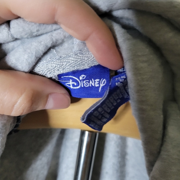 Mickey Mouse "Genuine Mickey" Black Gray 3/4 Zip Hoodie Sweater - Picture 3 of 4